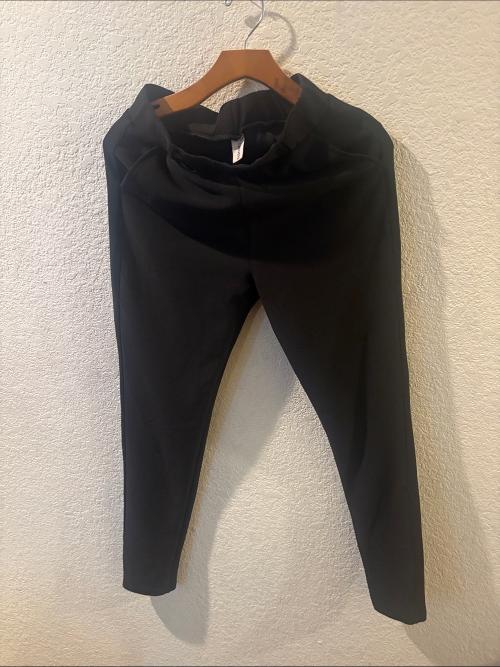 Black High-Rise Ponte Leggings